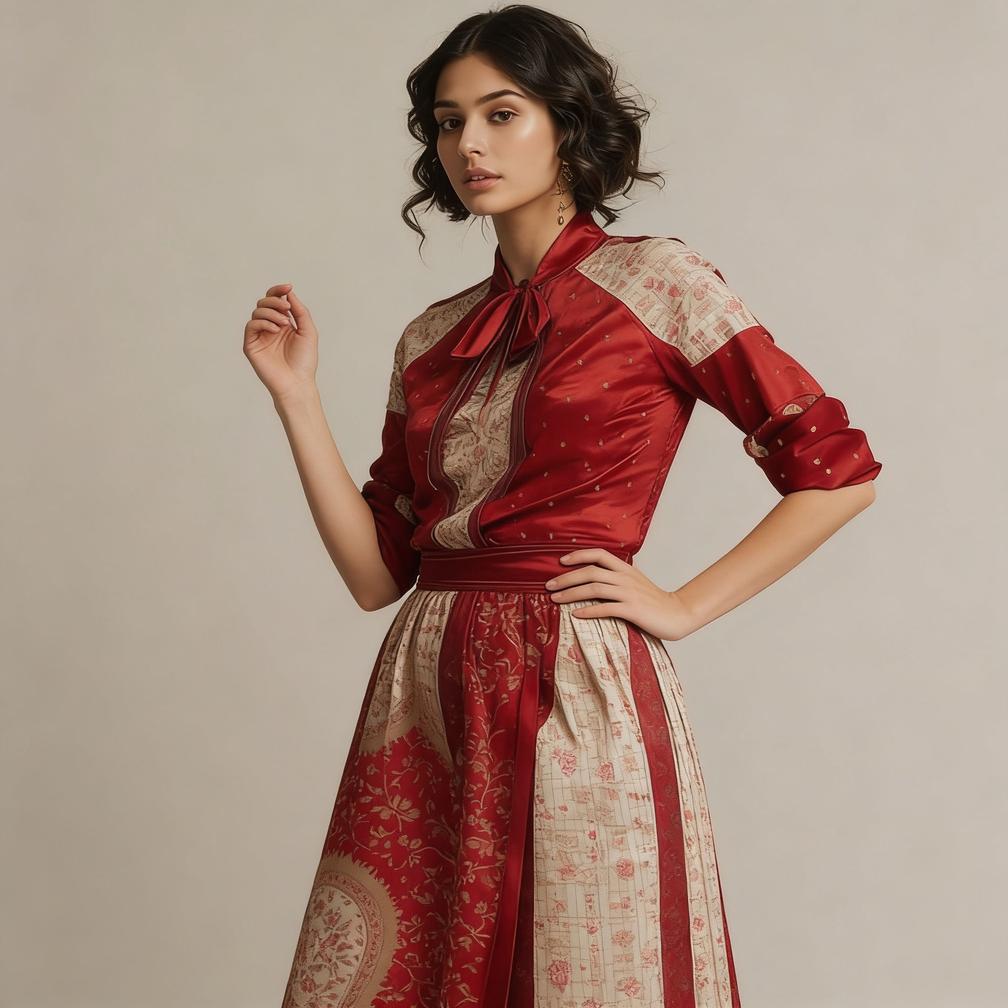 The Carmine Heirloom Dress