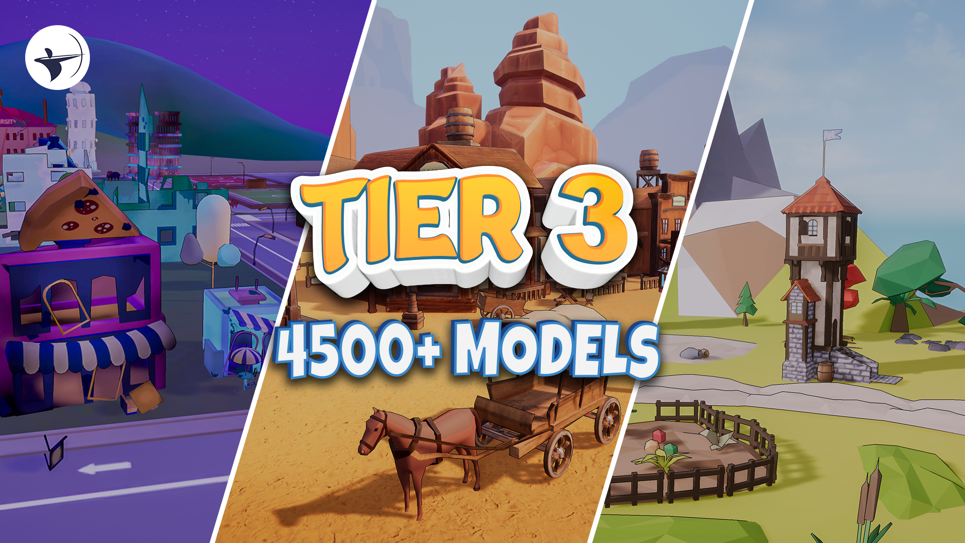 Cartoon Stylized Assets Bundle Tier 3
