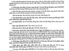 THÔNG BÁO CÔNG KHAI VIỆC ĐẤU GIÁ TÀI SẢN