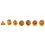 Miniatura: 7 Pcs/set Double Colors Polyhedral Dice Gold Font Number Dice Kit for TRPG RPG D