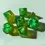 Miniatura: 7 Pcs/set Double Colors Polyhedral Dice Gold Font Number Dice Kit for TRPG RPG D
