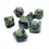 Miniatura: 7 Pcs/set Double Colors Polyhedral Dice Gold Font Number Dice Kit for TRPG RPG D