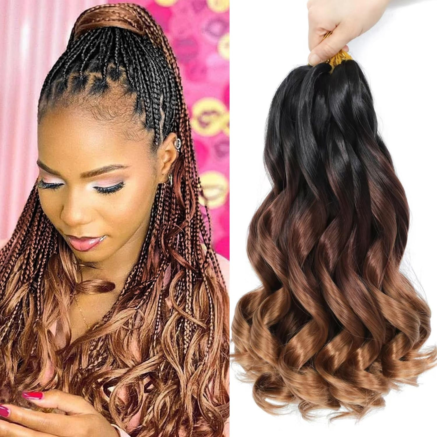 Mèches French Curl Braids – Boucles Premium & Volume Glamour