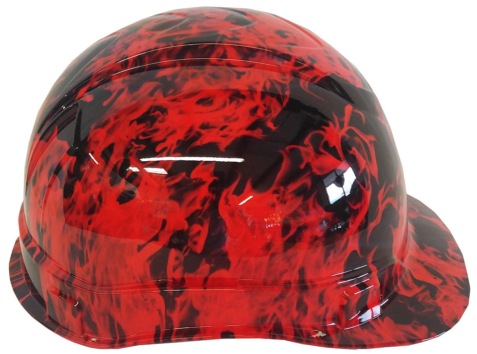 Thumbnail: Red Flames Hard Hat