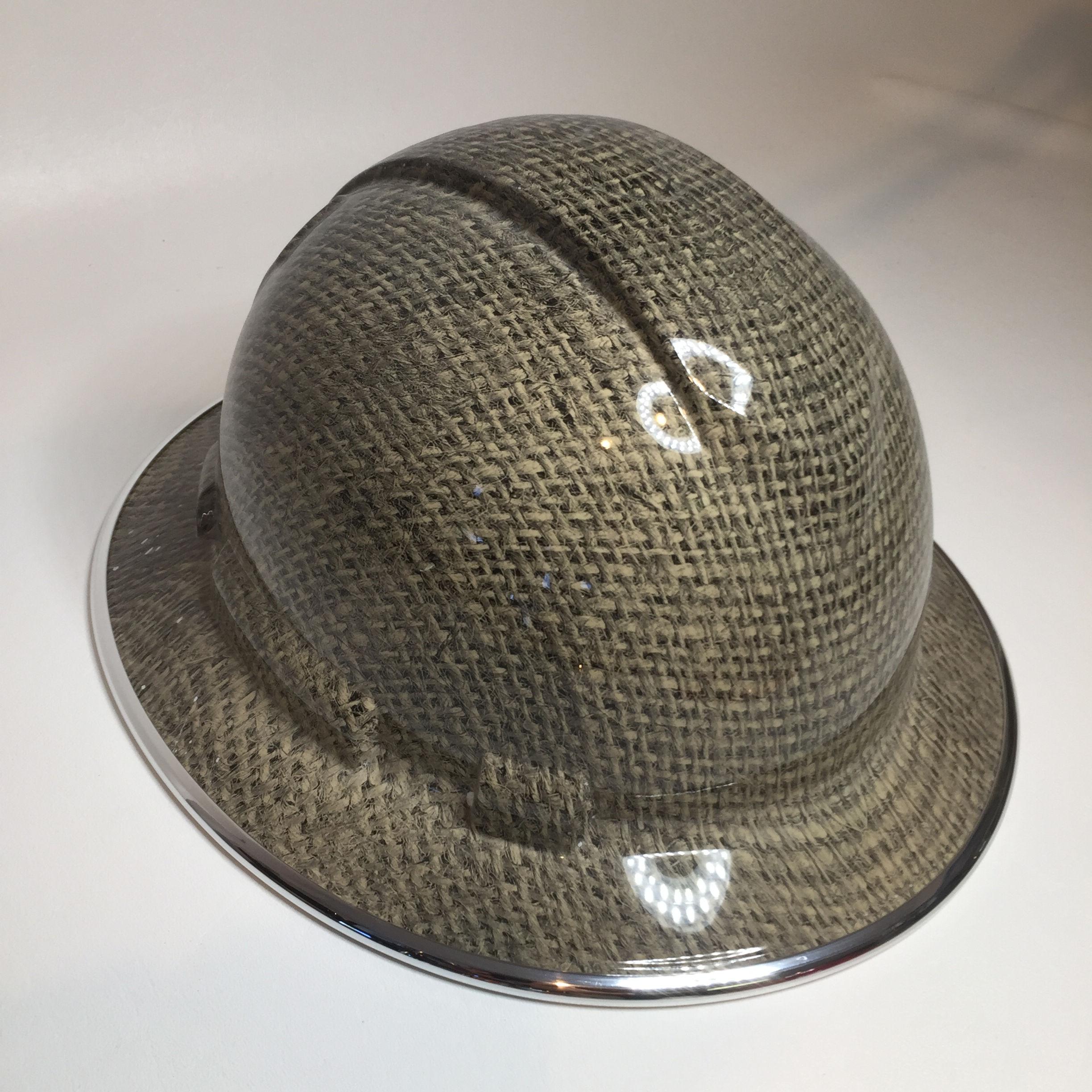 Full Brim Burlap with Chrome EdgeGuard