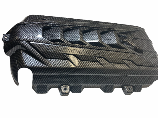 Thumbnail: Custom Hydro Dipped 2020+ Corvette Engine Cover  Carbon Fiber w carbon fiber let