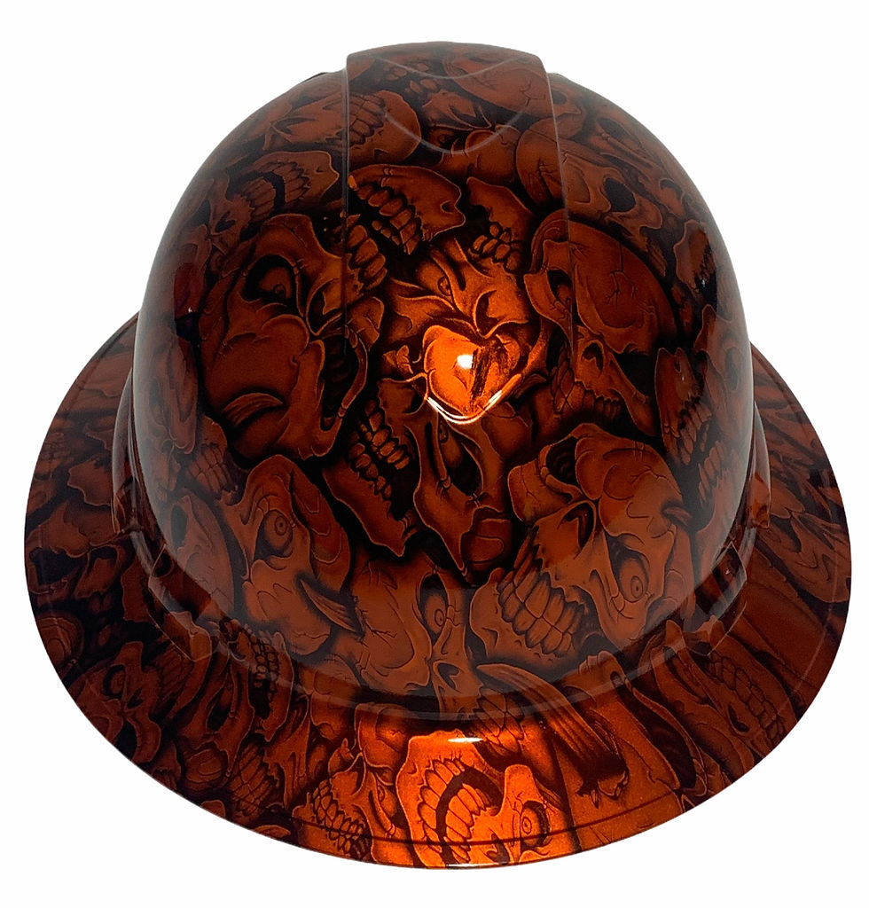 Thumbnail: Orange Kandy Insanity Skulls Ridgeline Full Brim