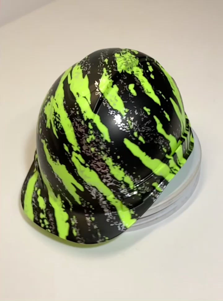Thumbnail: HiVis Green Marble Splash Ridgeline Cap Style