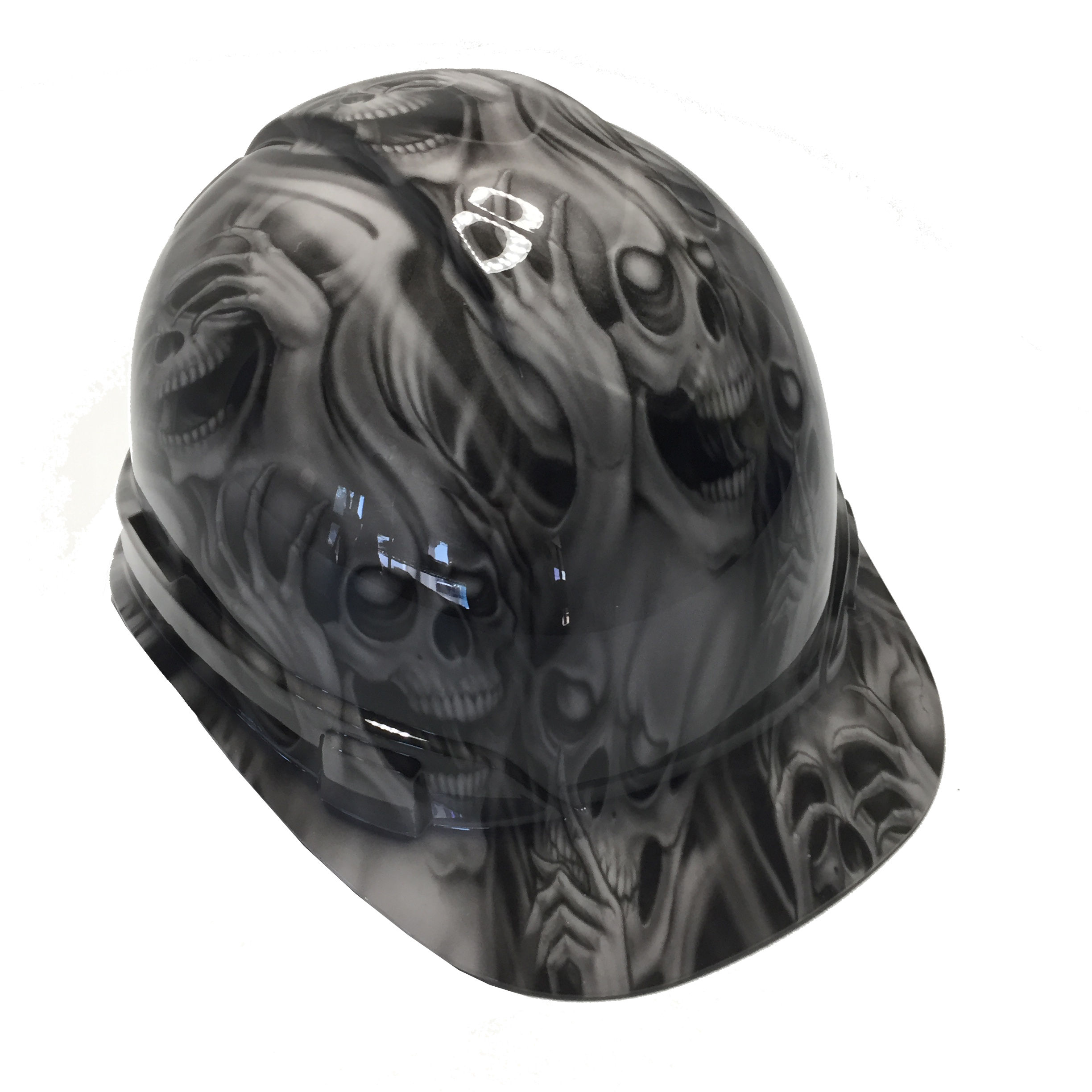 Light Grey No Evil Hard Hat