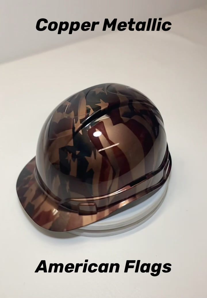 Thumbnail: Ridgeline Cap Style Copper Metalic American Flags