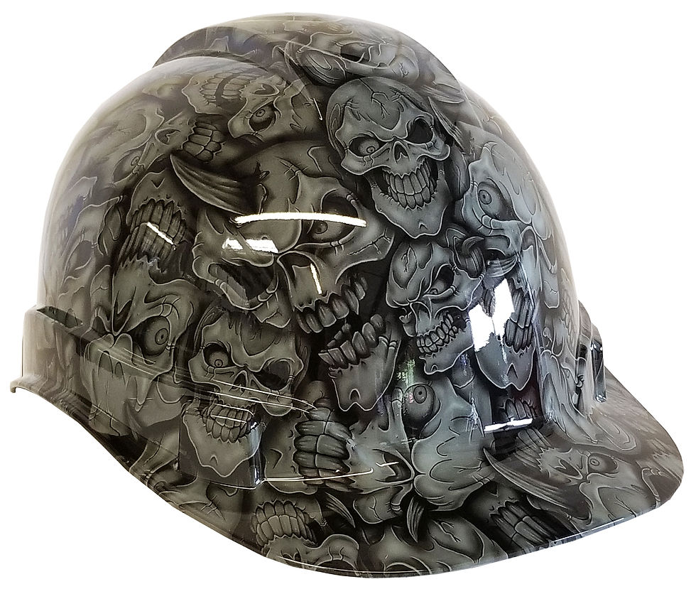Light Grey Insanity Hard Hat