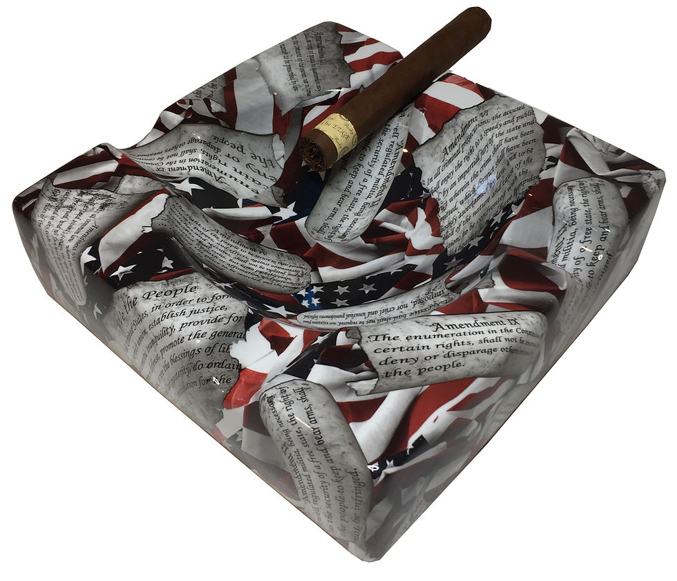 Thumbnail: Cigar Ashtray Custom Amendments American Flags Legion Of Ash Designer Series