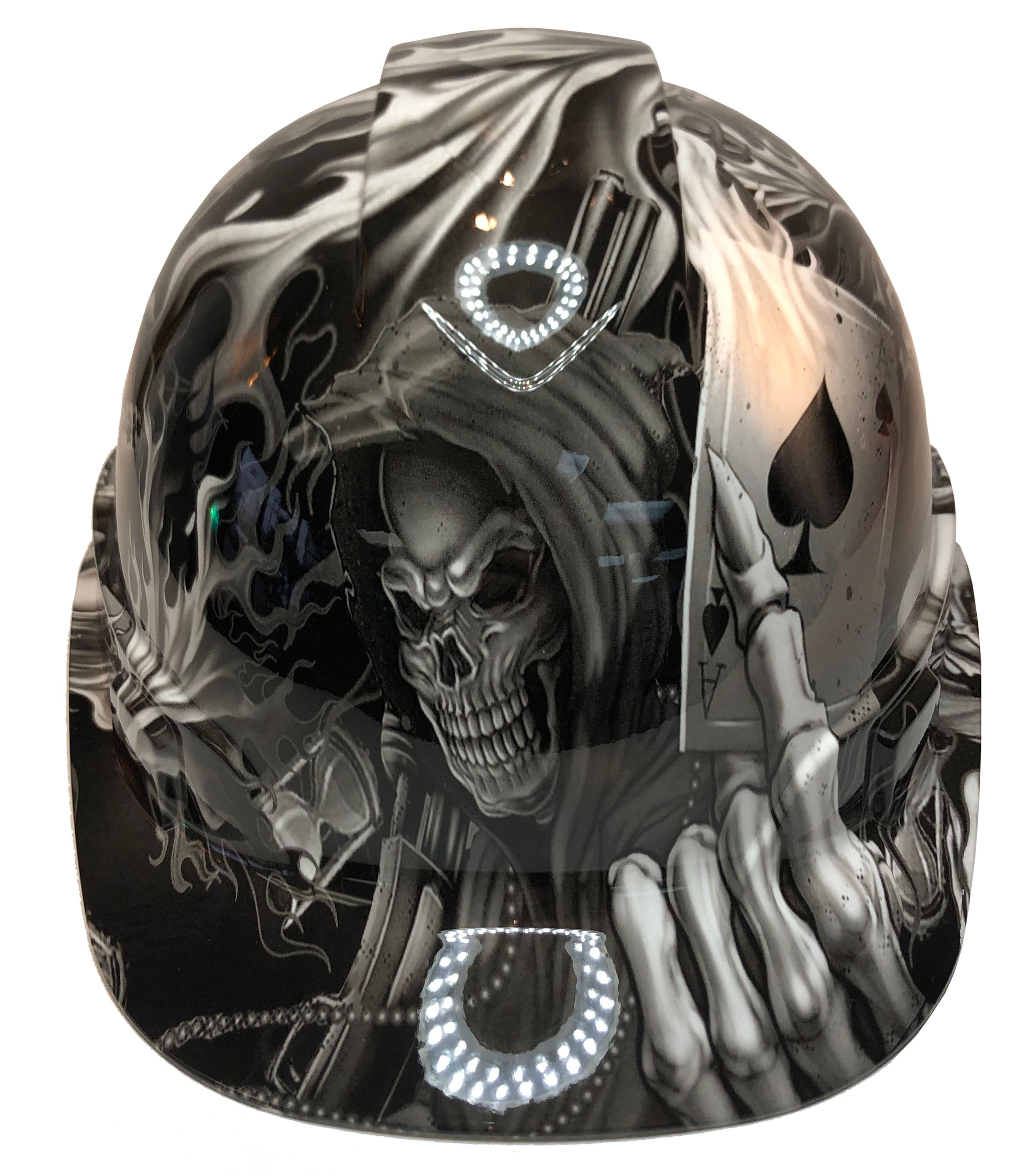 White Ace Of Skulls Cap Style Ridgeline High Gloss
