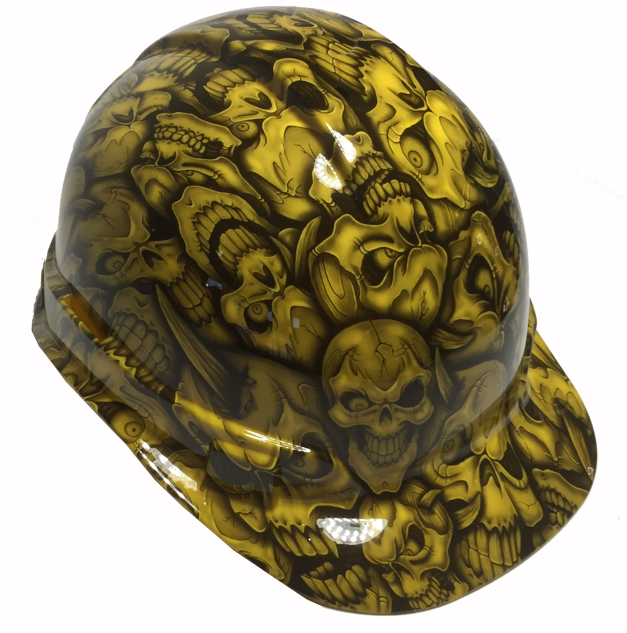 Yellow Insanity Skulls Ridgeline Cap Style Hard Hat