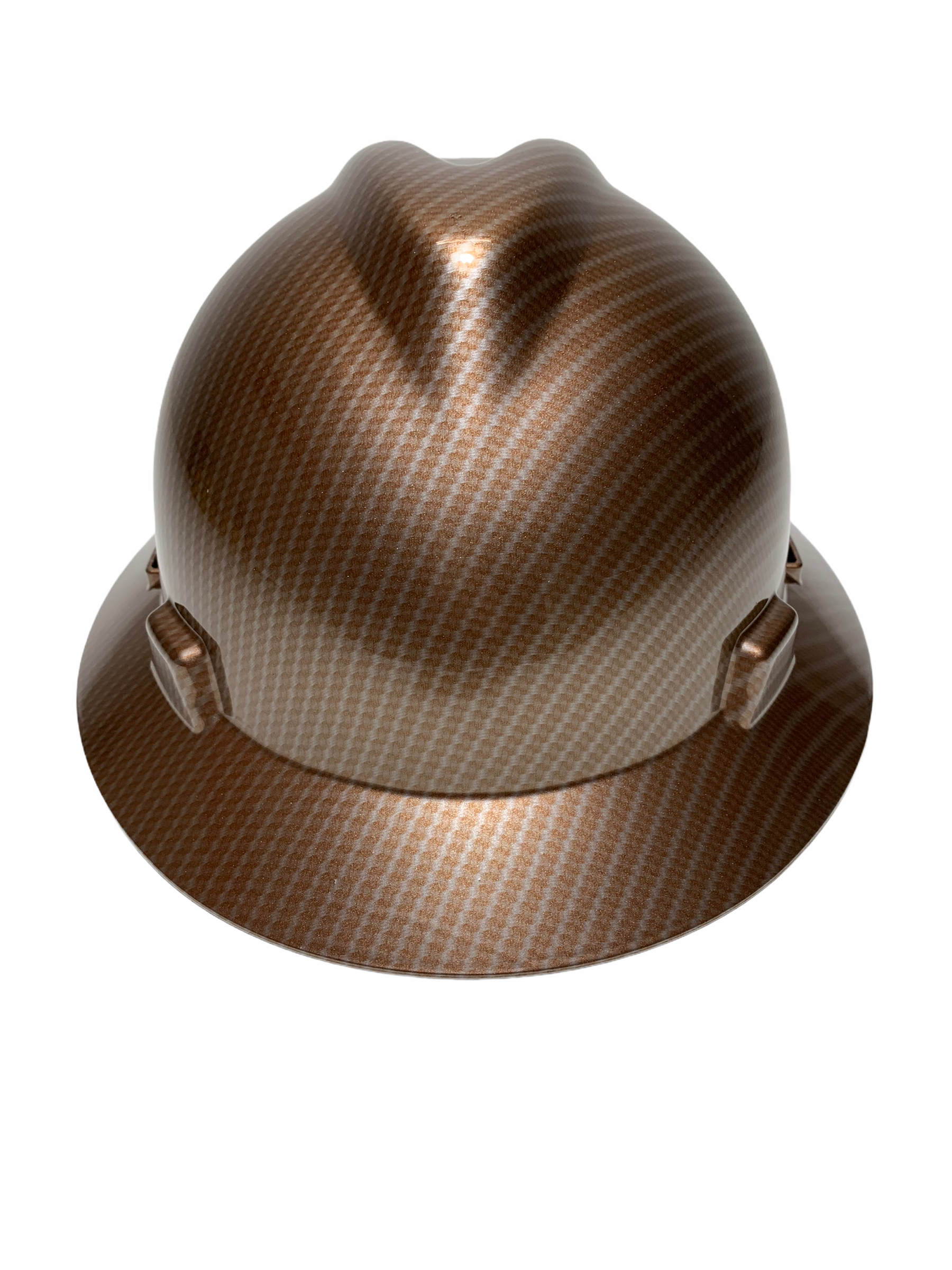 Copper Carbon Fiber MSA Full Brim High Gloss