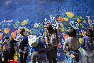 Female community painting