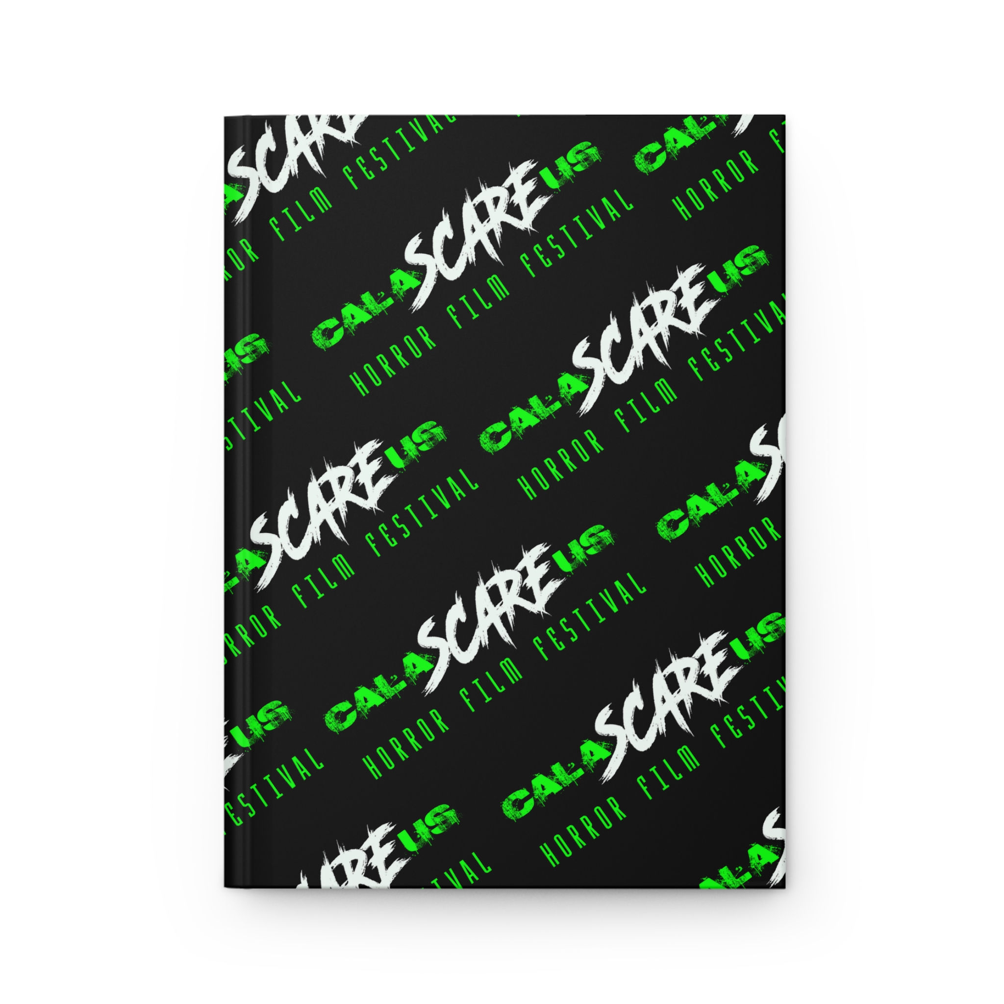 Hardcover Journal — Black Branded Logo Notebook for Fans & Creators