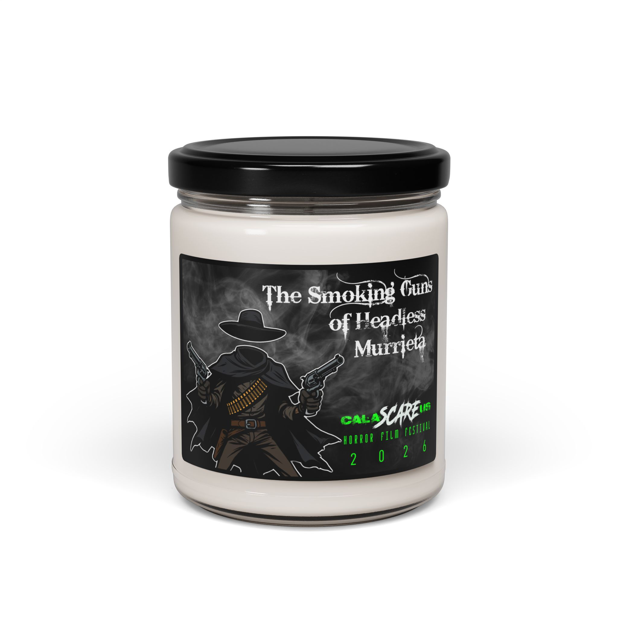 The Smoking Guns of Headless Murietta-Scented Soy Candle, 9oz