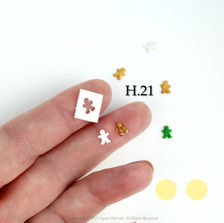 Gingerbread man shaped micro cutter