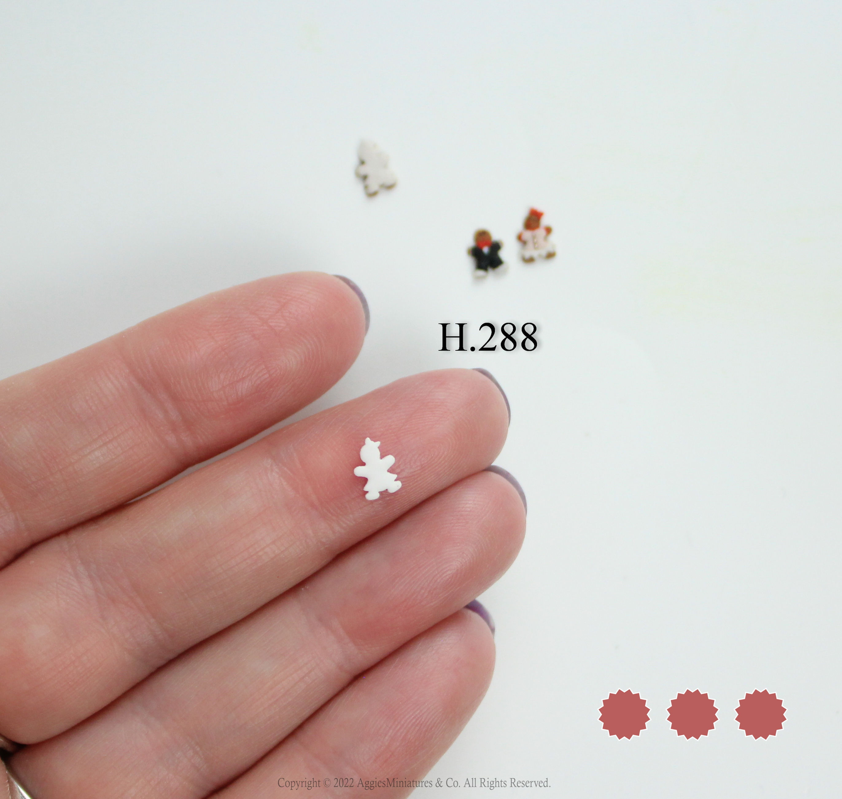 H.288 - Gingerbread girl - 6mm