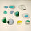 Thumbnail: 11pcs Small 5mm-11mm Rare Uncarved Genuine Seaham Multi Sea Glass