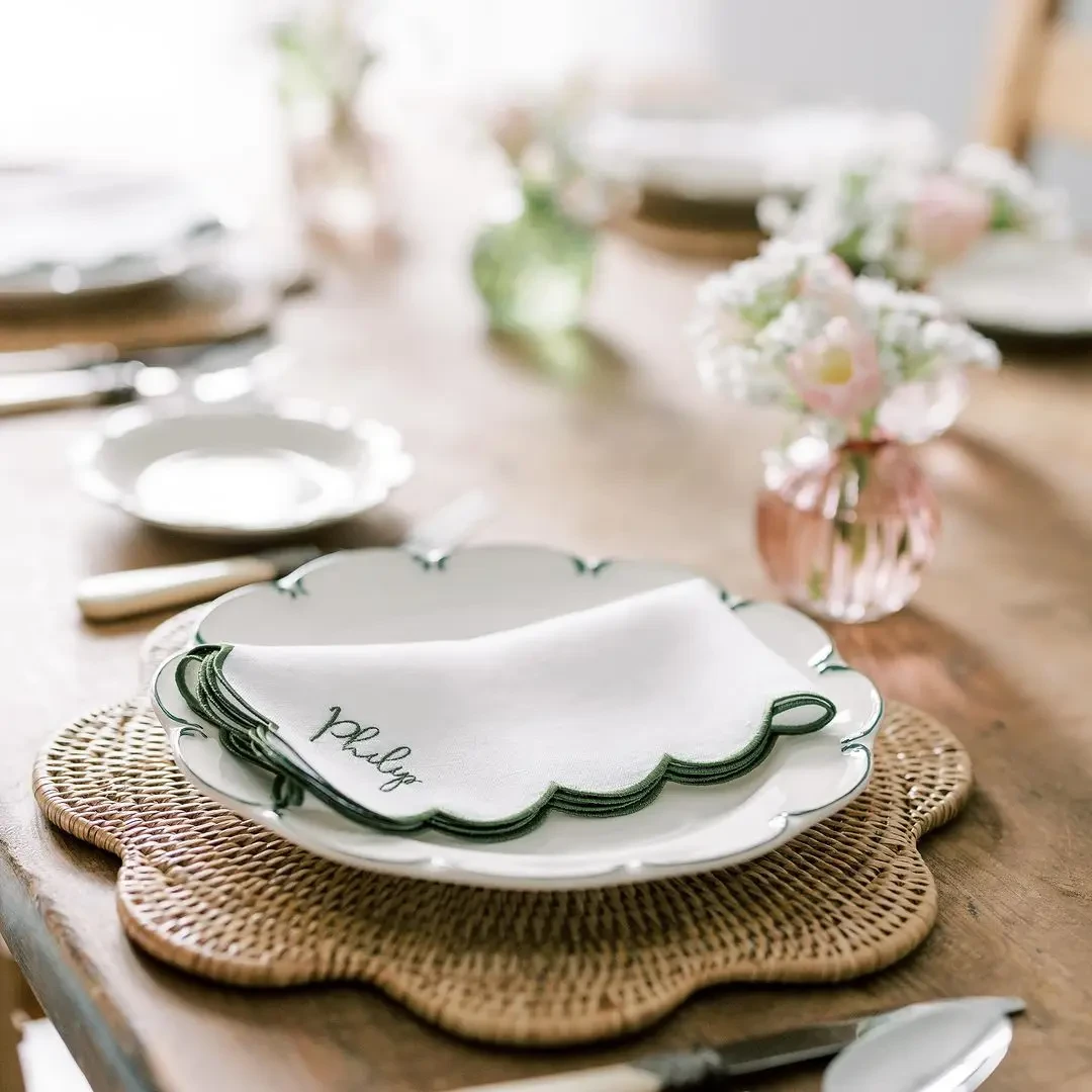 Scallop Rattan Placemat