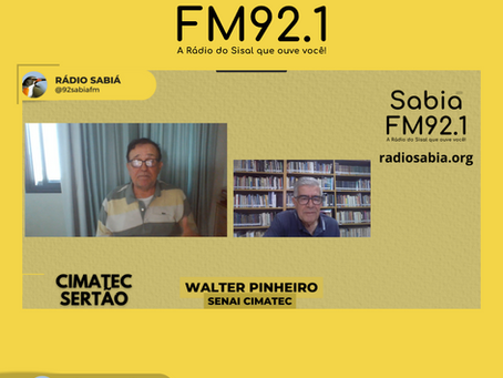 Walter Pinheiro na Sabiá FM: a excelência tecnológica do Senai Cimatec chega ao Sertão da Bahia