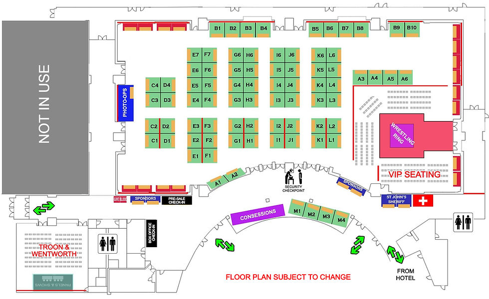 O2 Wrestling Layout FLOOR PLAN | RCWC