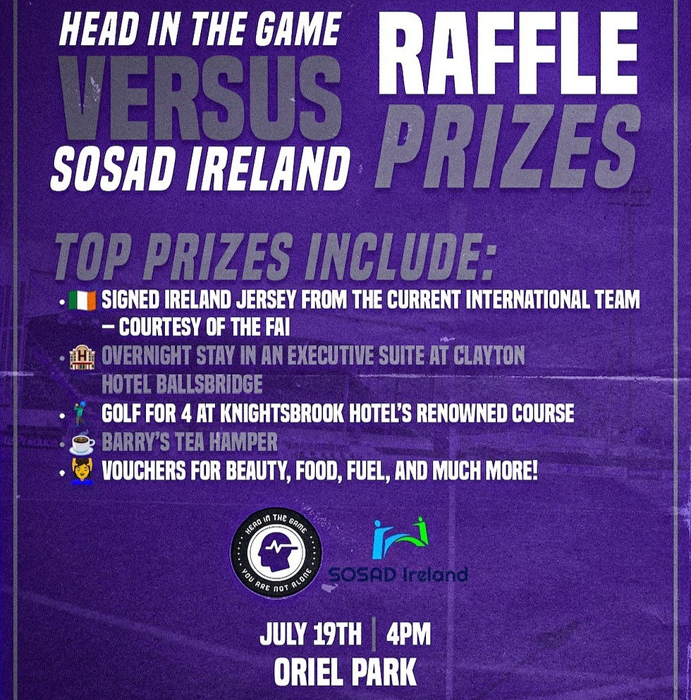 Head In The Game Cup - Raffle Tickets