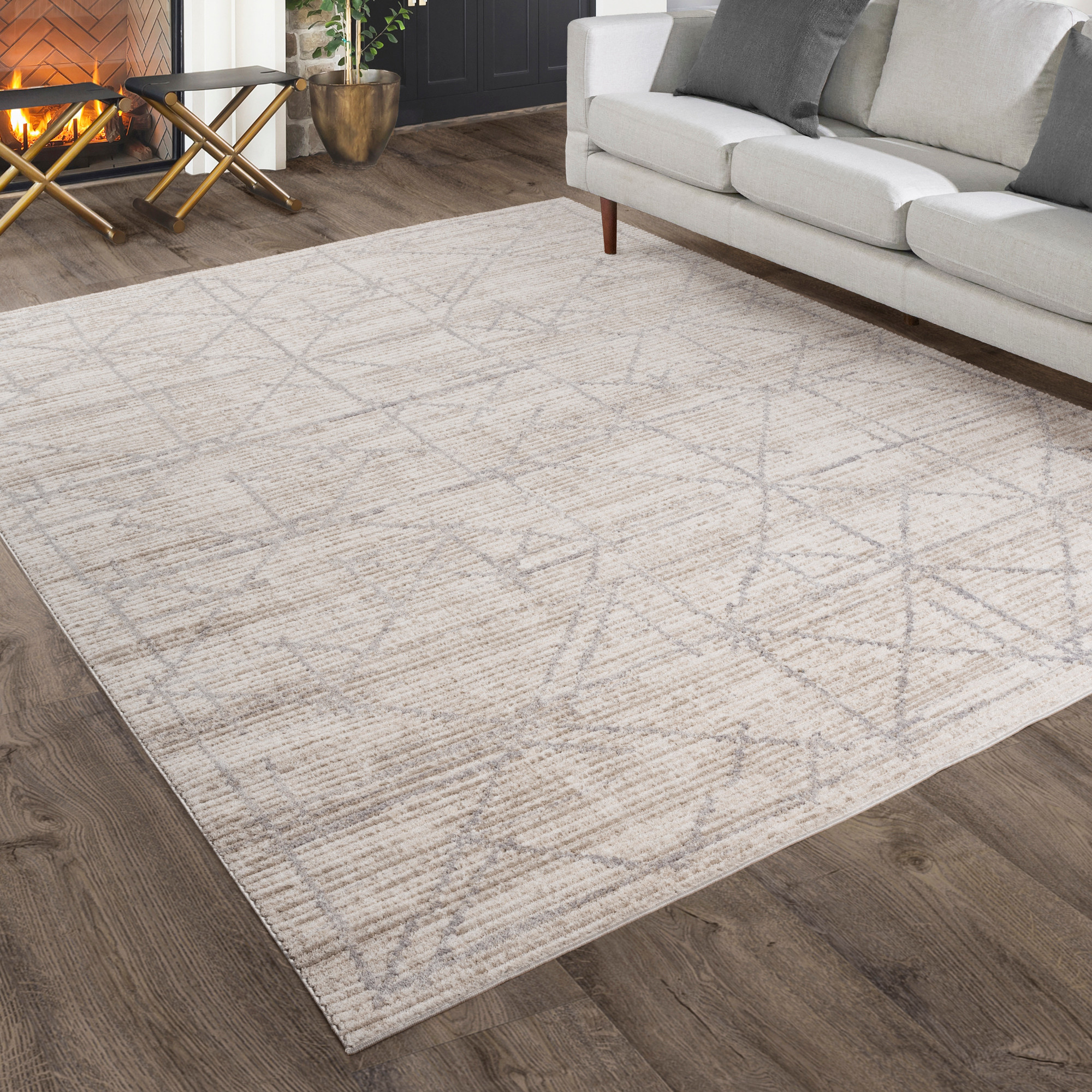 Tam Ivory Oraya AREA/ACCENT RUG Gertmenian 2/3