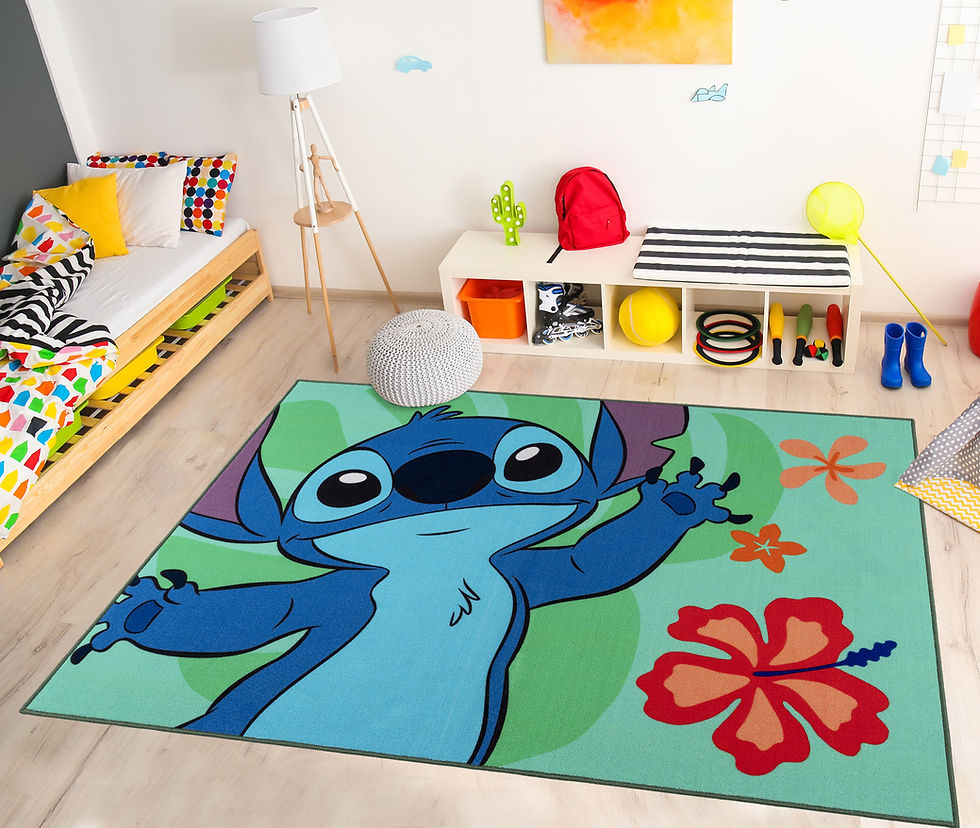 Stich Rugh's Stitch Waving | Licensed 54x78 |KIDS RUG | Gertmenian
