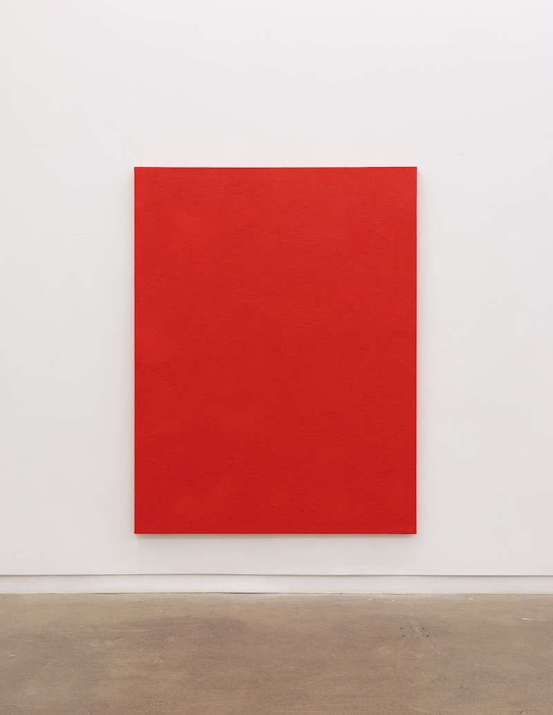 Níall McClelland, Repression Cypher, 2023, oil and sand on burlap over canvas, 198.12 × 152.4 centimetres. Photo: LF Documentation. Courtesy Clint Roenisch Gallery, Toronto.