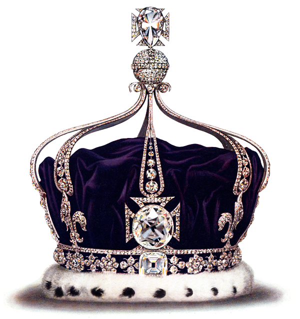 Queen Mary's Crown, circa 1919. G. Younghusband; C. Davenport (1919). The Crown Jewels of England. London: Cassell & Co. p. 18. (published in the US by Funk & Wagnalls, NY). For copyright notice, see The Jewel House (1921) opp. page 41.