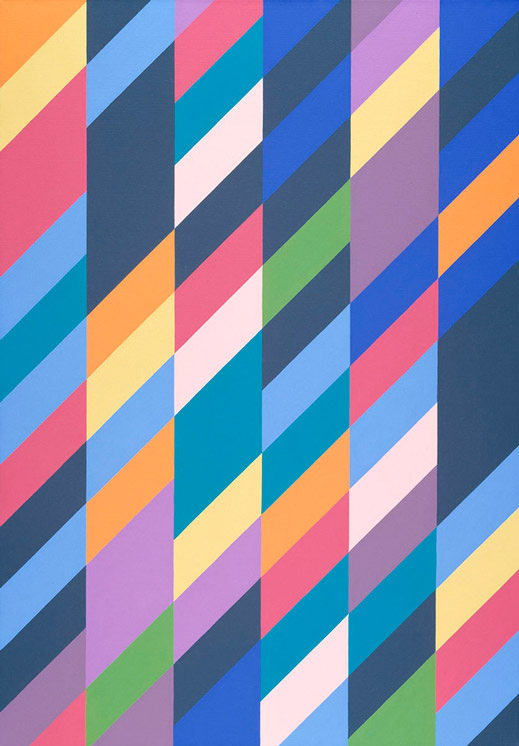 Bridget Riley, Shadowplay, 1990, oil on canvas, 174 x 236.2 cm, private collection, photo by Tate Images, © Bridget Riley 2025.