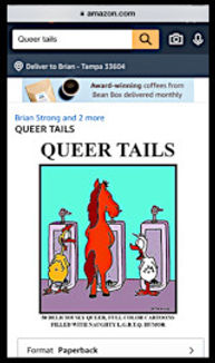 Queer cartoon book, 50 hilarious cartoons, lgbtq humor, gay pride