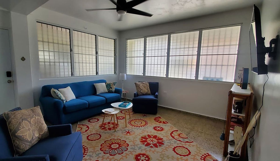 open living room with Smart TV