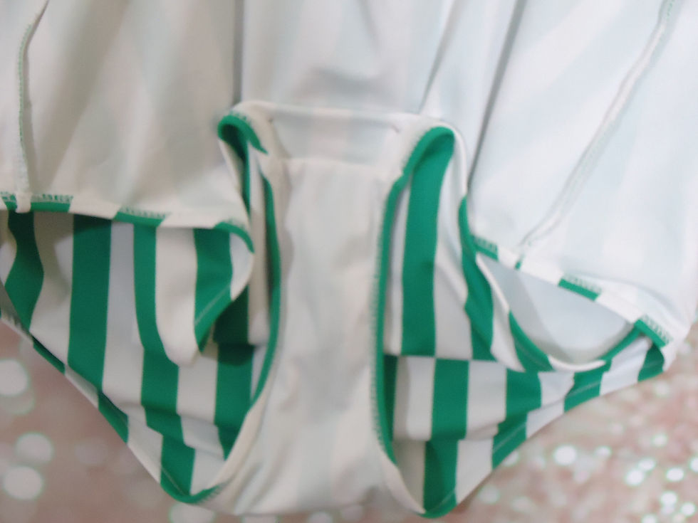 Thumbnail: Green & White Swimsuit