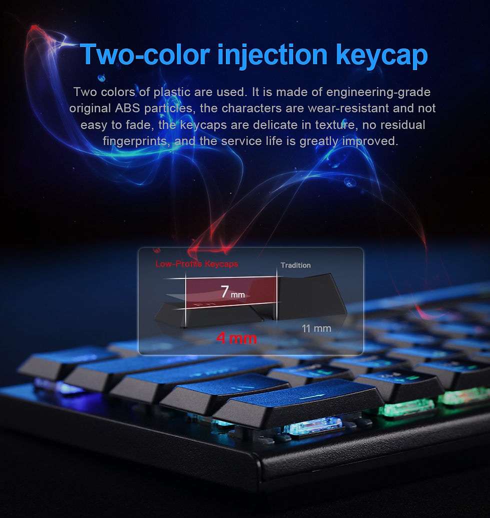 Thumbnail: REDRAGON Horus K618 RGB Wireless USB 2.4G Keyboard