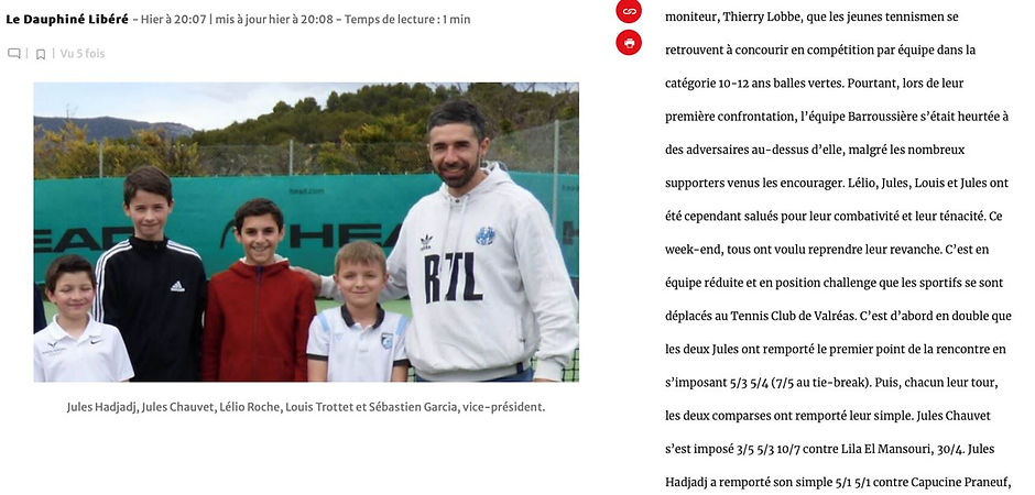 article Le Dauphine - LES JEUNES EN CHAMPIONNAT 2023.jpg