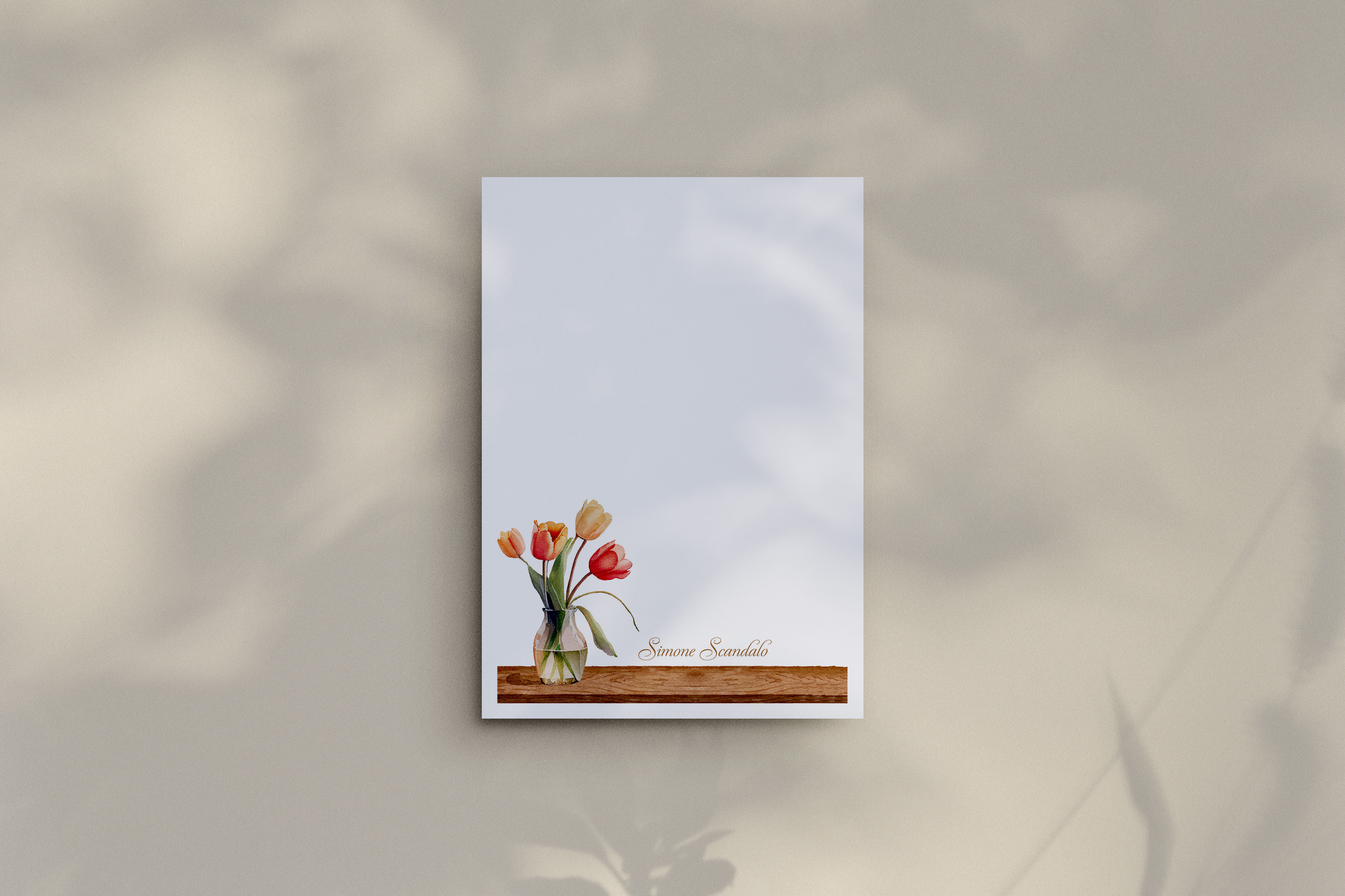 Bloco de Notas Tulipas