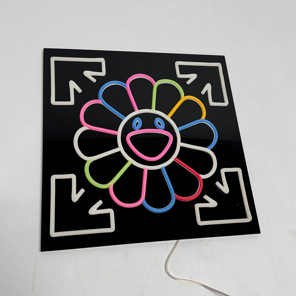 Thumbnail: Rainbow Flower Neon Sign | Playful Wall Art | Vibrant LED Decor