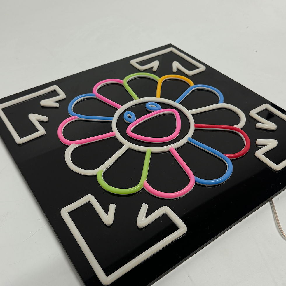 Thumbnail: Rainbow Flower Neon Sign | Playful Wall Art | Vibrant LED Decor