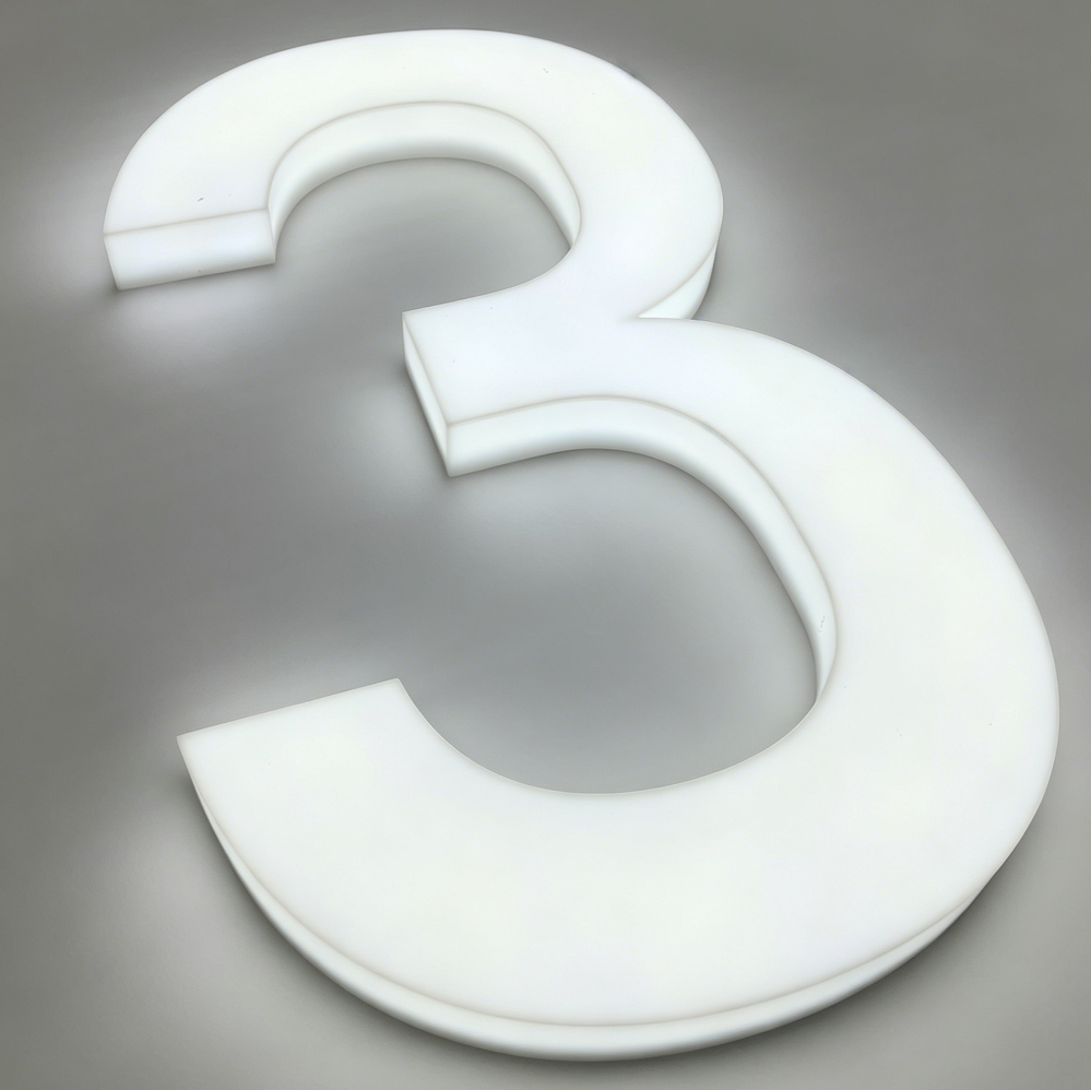 Full-lit Acrylic Channel LED Letters – Uniform Full Glow Design