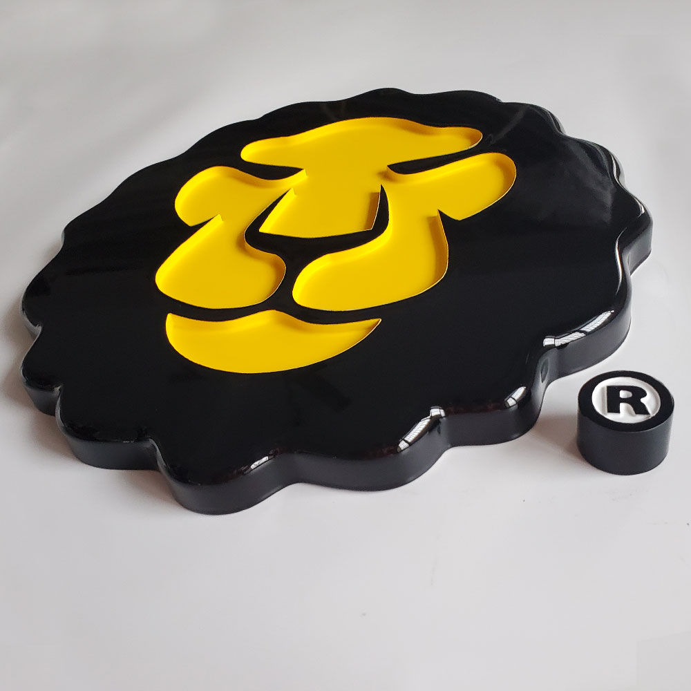 designed corrosion-resistant vacuum coating acrylic sign,3d commercial signs