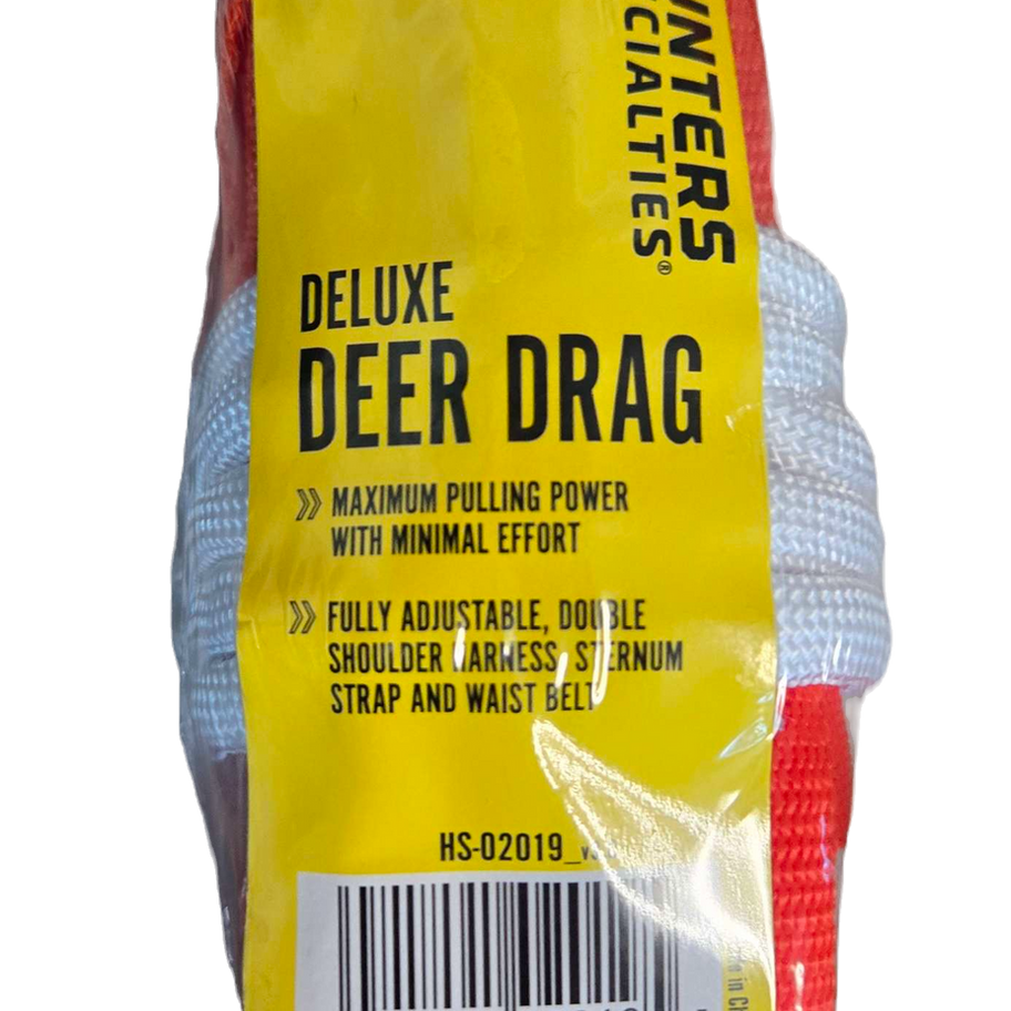 Deluxe Deer Drag product packaging with features