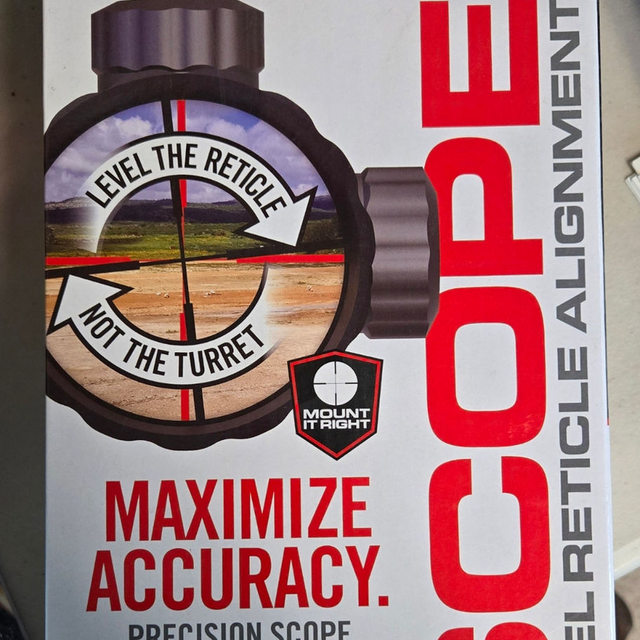 Scope graphic: Level reticle, not turret. Maximize accuracy.