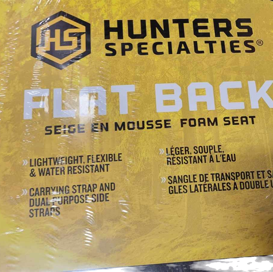 Hunters Specialties Flat Back foam seat, lightweight, water-resistant
