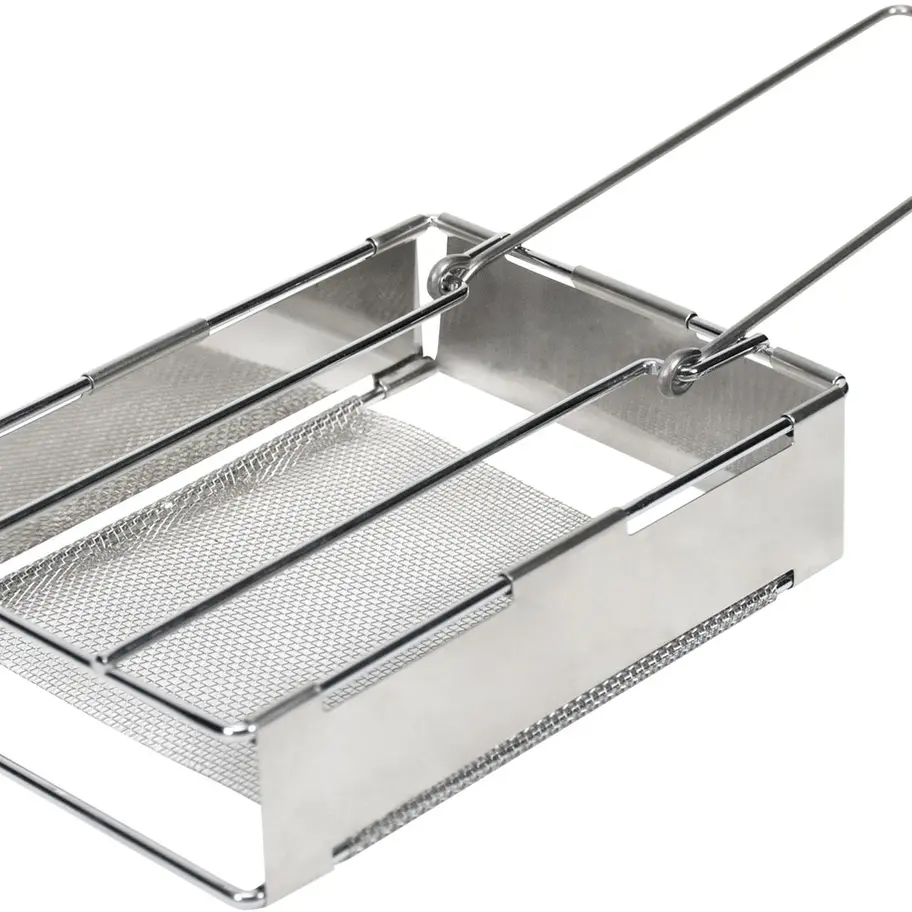 Stainless steel packable grill basket