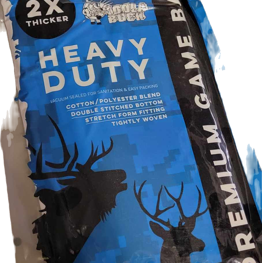Georgia Buck Heavy Duty Game Bag, 2X thicker, deer silhouettes