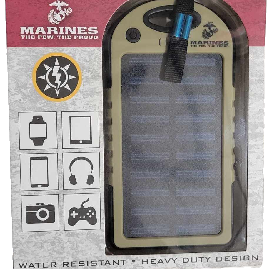 Marines branded water resistant heavy duty phone charger